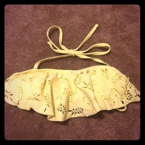 Pineapple flowy bikini top